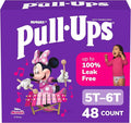Pull-Ups Girls' Potty Training Pants, Size 5T-6T Training Underwear (50+ lbs), 48 Count