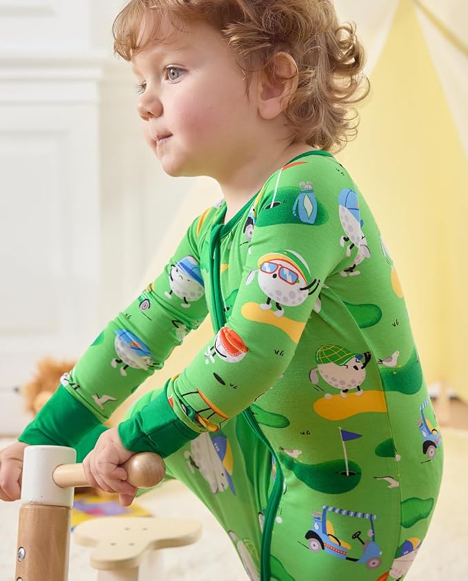 babee Reshinee Bamboo Viscose Baby Footie Pajama, Zipper Sleeper Boys Girls - Image 9