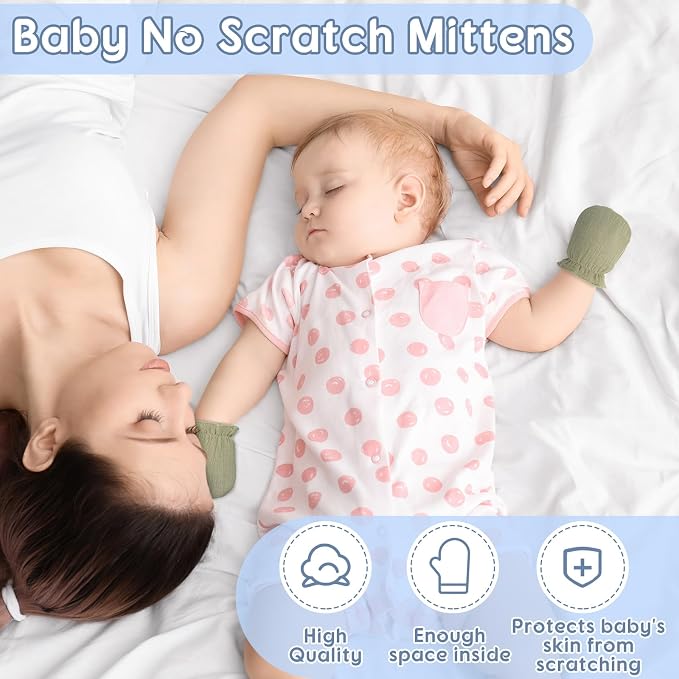 Baby Mittens Newborn No Scratch 0-6 Months - Image 4