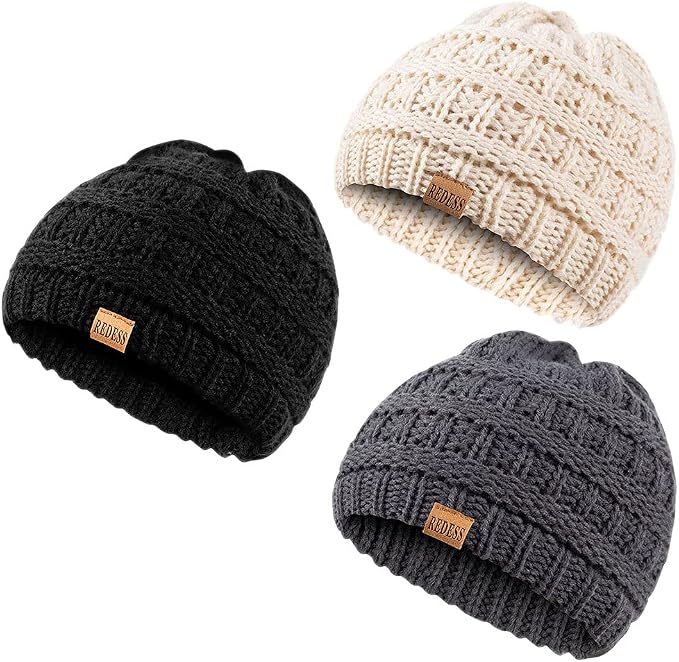 REDESS Baby Kids Winter Warm Hats, Infant Toddler Children Beanie Knit Cap by REDESS