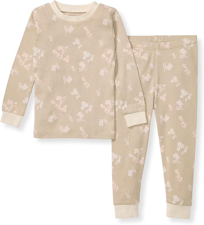 Burt's Bees Baby Girls Organic Cotton Pajamas, Toddler PJ Set, 2-PC | Soft by BurtsBeesBaby