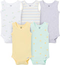 Gerber Baby Girls Multi-Pack Sleeveless Onesies Bodysuit by Gerber