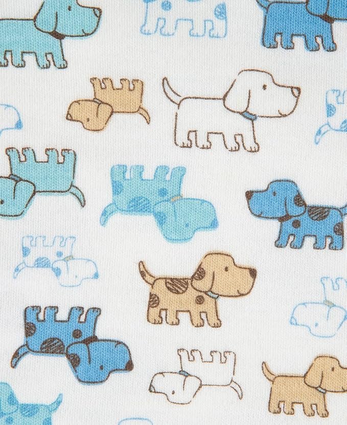 Little Me Blankets for Baby Boys' Cute Puppies Swaddling Receiving Blanket - Image 3