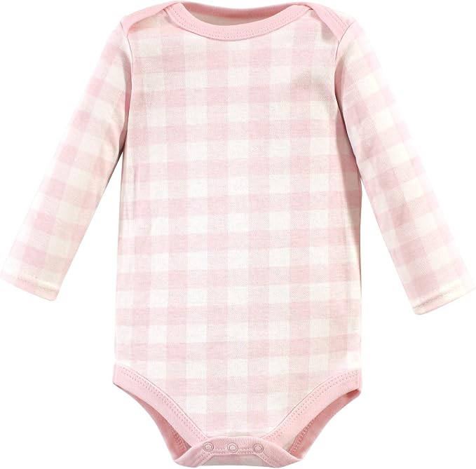 Hudson Baby Baby Girls' Cotton Long-sleeve Bodysuits 3-pack - Image 4