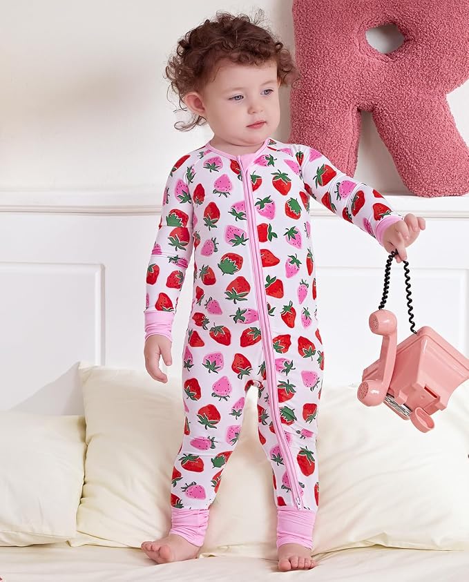 babee Reshinee Viscose Derived from Bamboo Baby Footie Pajamas Convertible - Image 3