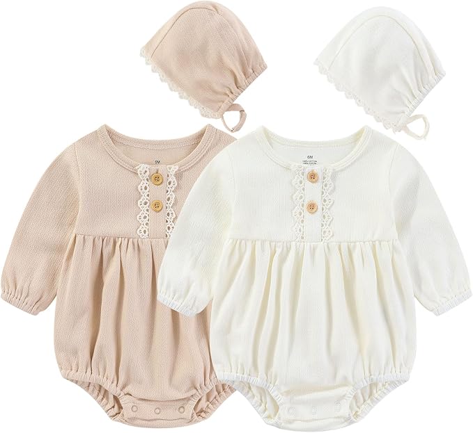 Ruliby Baby Girls Clothes Cotton Bubble Romper Summer Newborn Outfits | by Ruliby