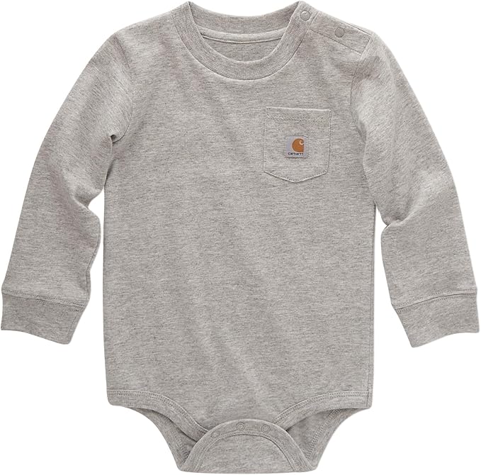 Carhartt Long-Sleeve Pocket Bodysuit | 100% Cotton | Made From Breathable by Carhartt