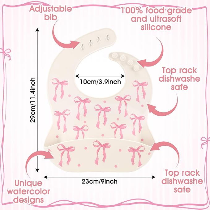 Silicone Baby Bib with Food Catcher - Image 2