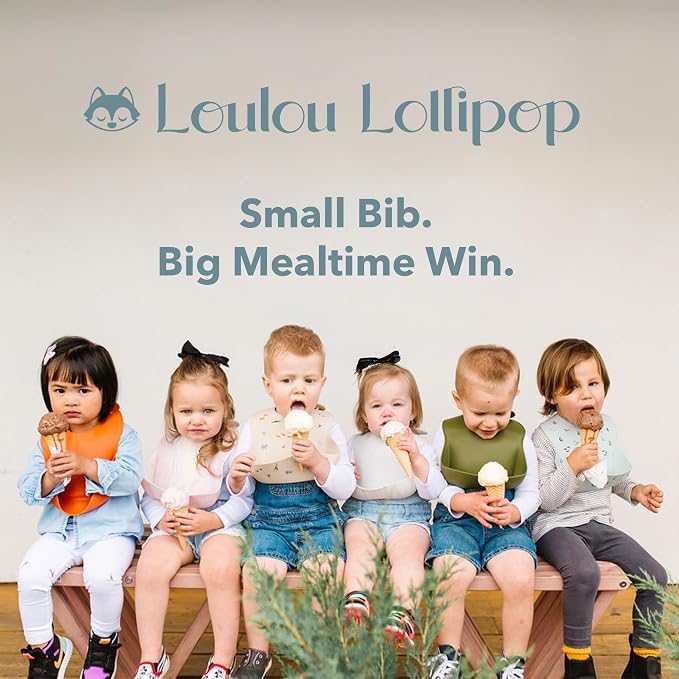 Loulou Lollipop Soft, Waterproof Silicone Feeding Bib - Image 7
