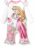 Disney Stitch Princess Minnie Winnie Marvel Baby Girls Ruffle Long Sleeve by Disney