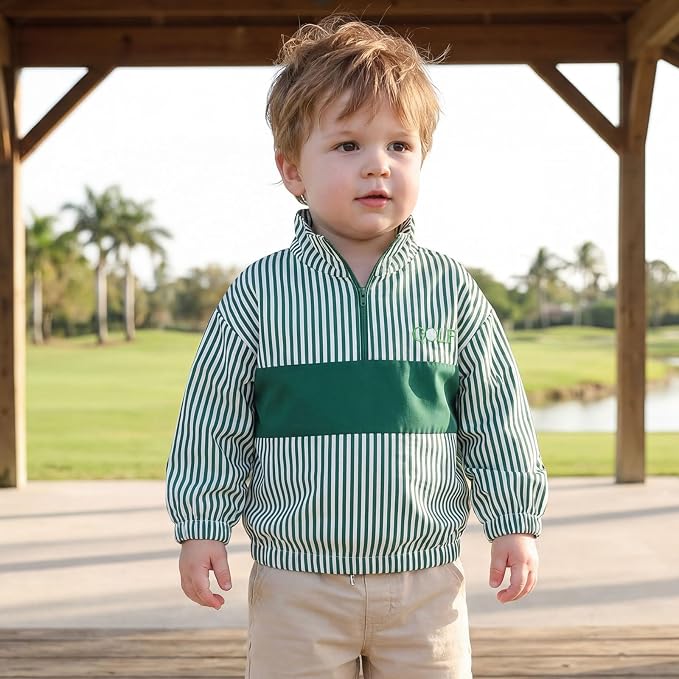 Baby Boy Jacket Toddler Golf Clothes Long Sleeve Lapel Button Down Top Infant - Image 6