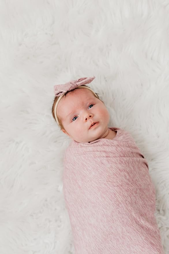 Copper Pearl Swaddle Blankets for Newborns | Soft Stretchy Receiving Blankets - Image 4
