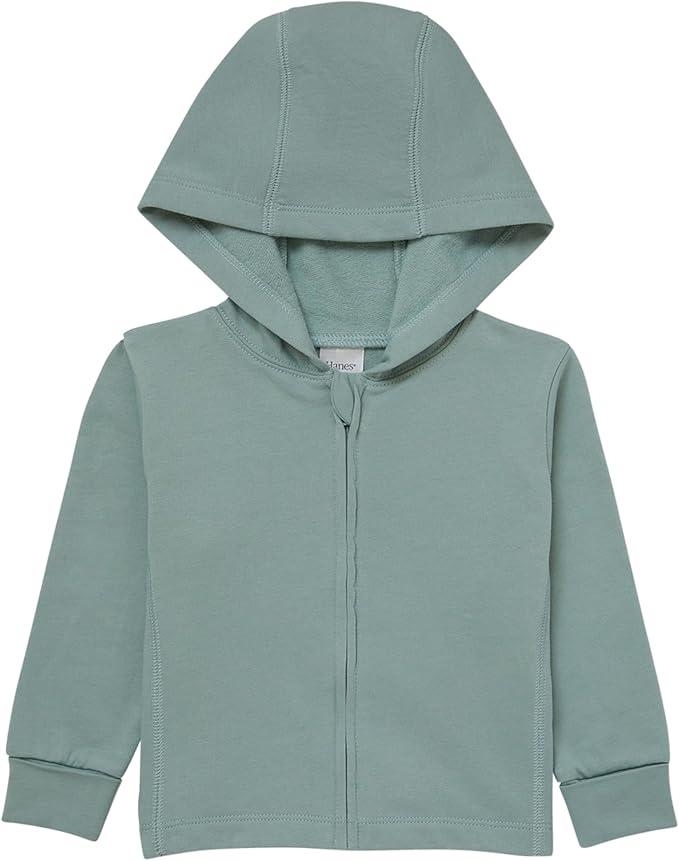 Hanes Baby Pure Comfort French Terry Hoodie, Infant Full-zip Hooded Jacket by Hanes