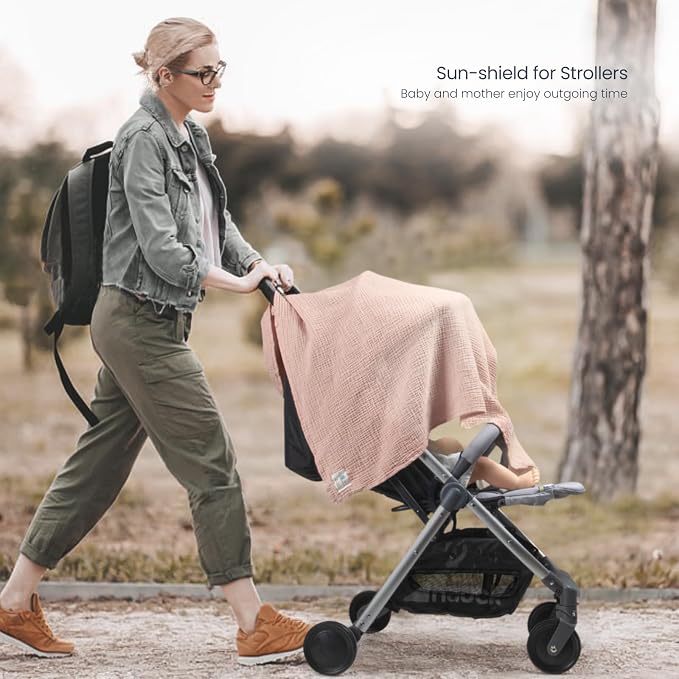 lulumoon Muslin Swaddle Blanket Baby: Cotton Receiving Wrap - Image 8