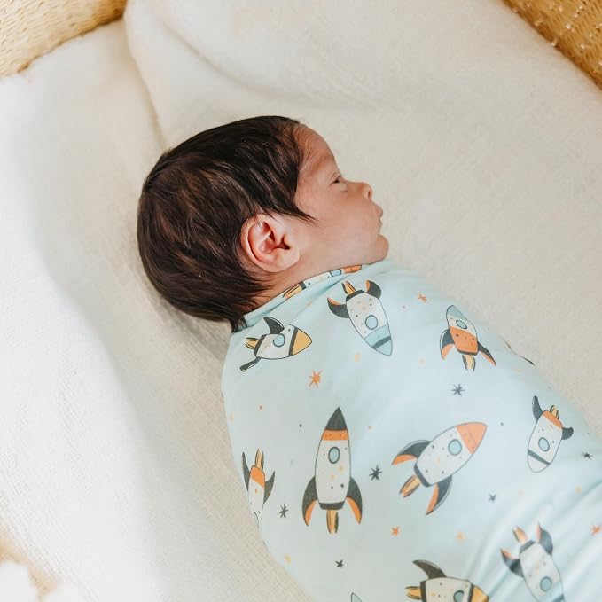 Copper Pearl Swaddle Blankets for Newborns | Soft Stretchy Receiving Blankets - Image 5
