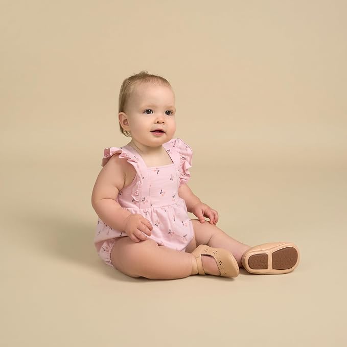 Modern Moments by Gerber Baby Girls' Sleeveless Romper - Image 5