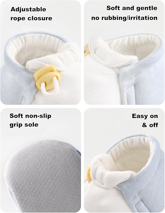 Baby Booties Toddler Cozy First Walking Boots Stay-on Soft Cozy Cotton Non-Slip - Image 3
