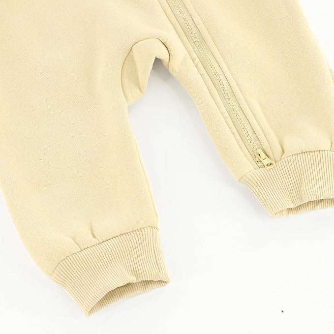 Baby Jumpsuit Hoodie Romper Zipper Long Sleeve One Piece Outfits Warm Clothes - Image 6