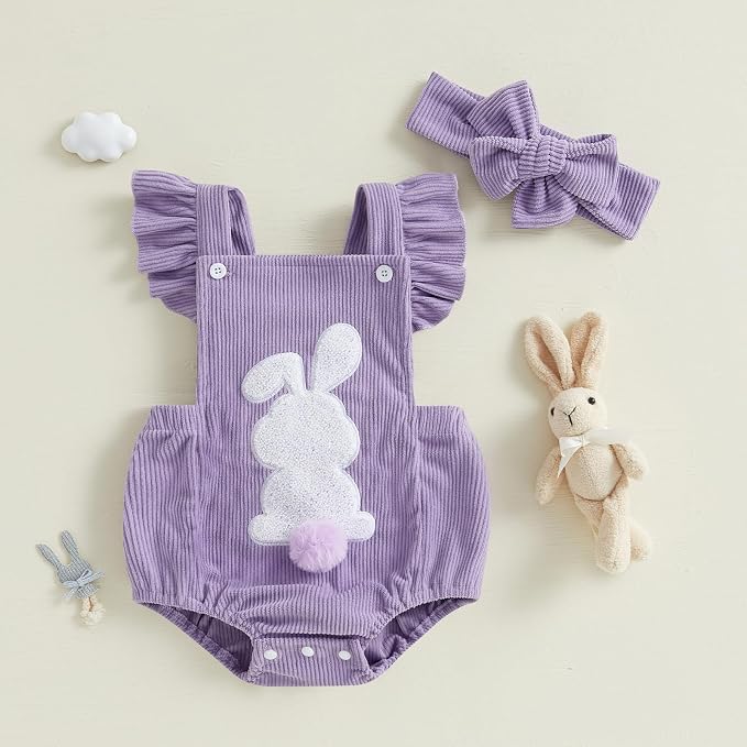 YINGISFITM My First Halloween Baby Girl Outfit Newborn Pumpkin Bubble Romper - Image 3