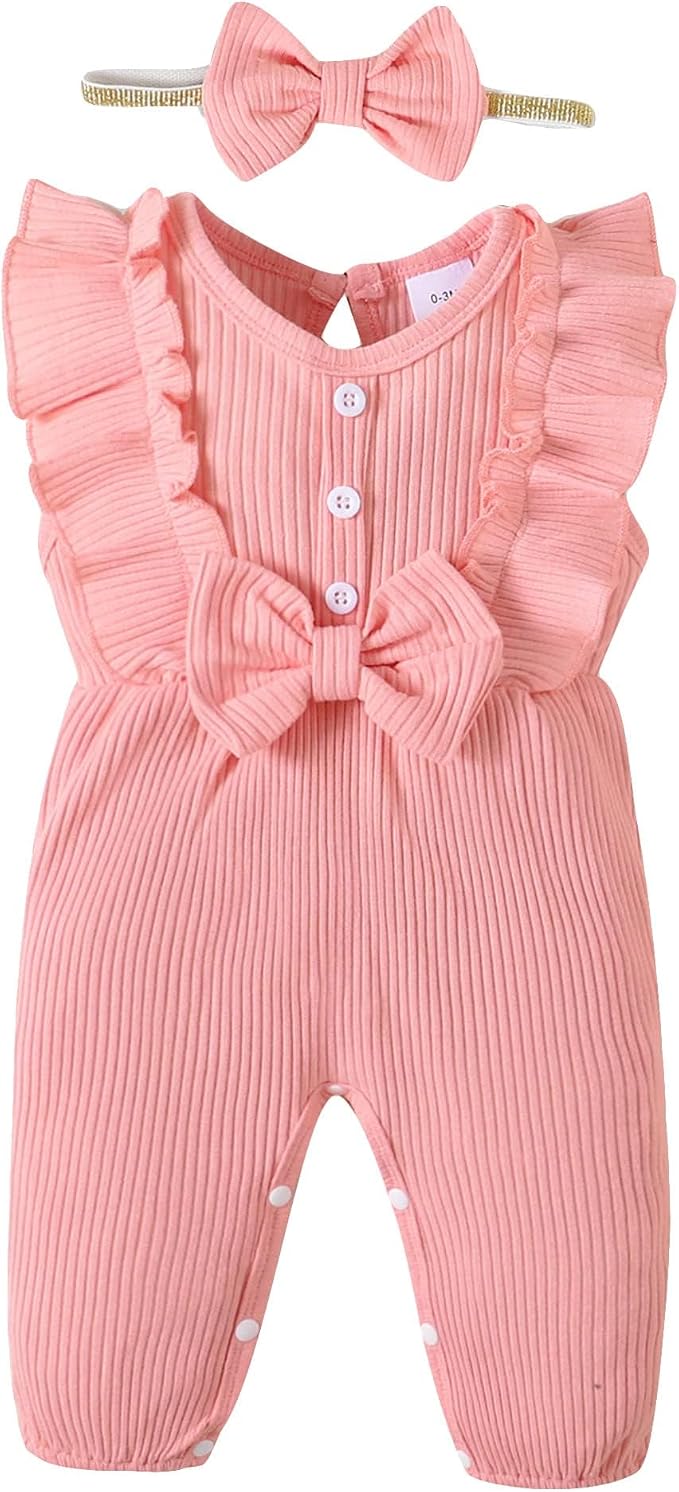 Mioglrie Newborn Baby Girl Clothes 1 Piece Infant Fall Winter Romper Outfit | by Mioglrie