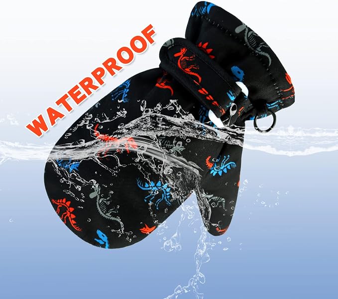 BAVST Toddler Waterproof Mittens Fleece Lined Baby Boys Girls Winter Warm Glove - Image 4