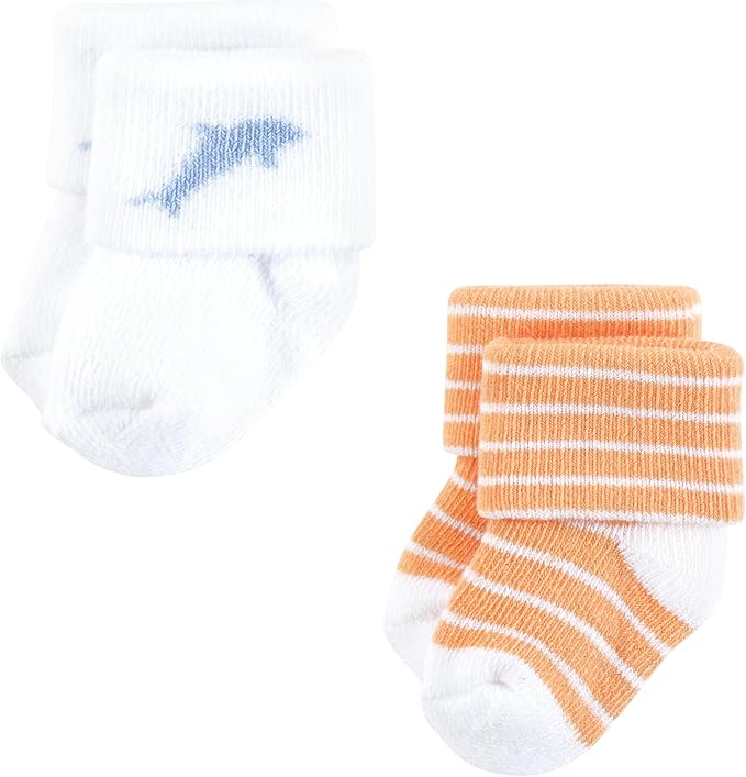 Hudson Baby Baby 8-pack Cotton Rich Newborn and Terry Socks - Image 4