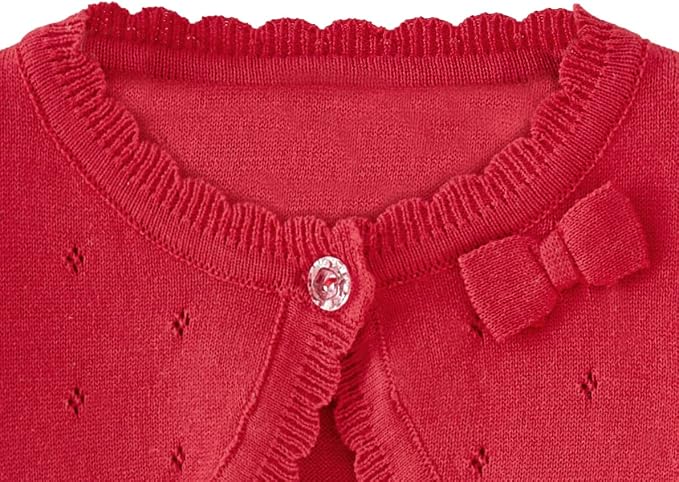 Toddler Girls Cardigan Sweater Bolero Shrug Baby Kids Long Sleeve Cropped Dress - Image 3