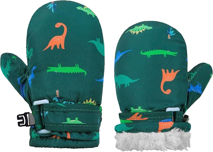 Toddler Mittens Lined Fleece Snow Gloves by Fynnsure