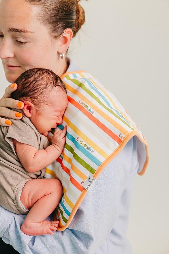Copper Pearl Baby Burp Cloth Large 21''x10'' Size Premium Absorbent Triple - Image 6