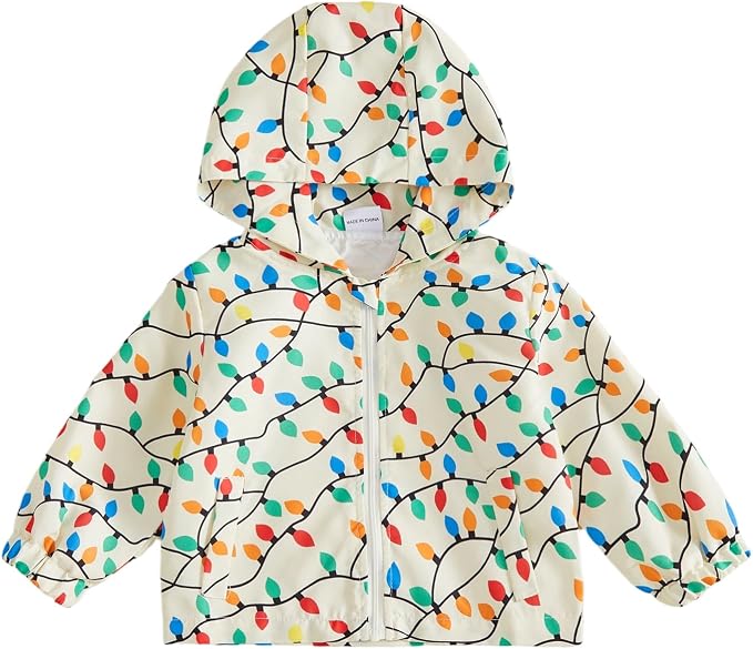 Toddler Baby Girl Windbreaker Jacket Zip Up Hoodie Long Sleeve Sweatshirt by Emmababy