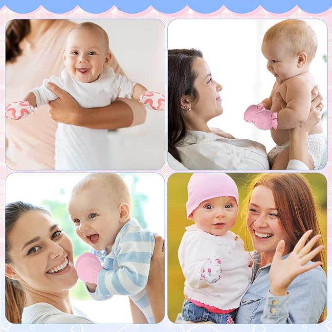 Geyoga 40 Pairs Newborn Baby No Scratch Mittens | Newborn Infant Toddler Mittens - Image 7