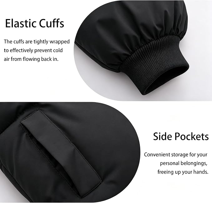 Baby Winter Coats Toddler Hooded Jackets Cotton Warm Lined Puffer Outerwear - Image 6