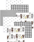 Little Treasure Hudson Baby Cotton Poly Flannel Receiving Blankets Multipack by HudsonBaby