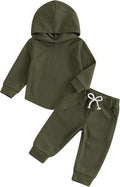 Thorn Tree Infant Baby Boys Pants Set Hooded Solid Sweatshirt Top Pocket by ThornTree