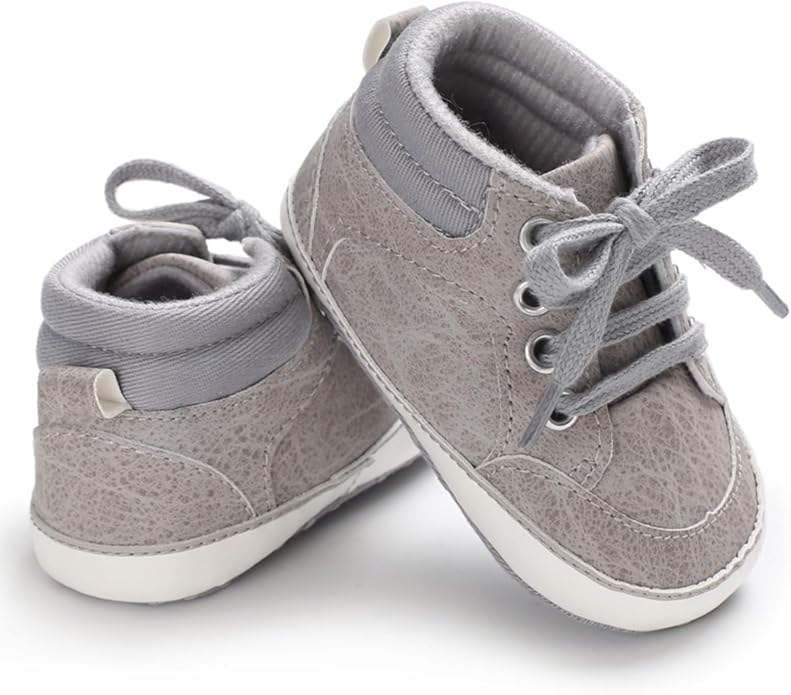 Baby Boys Girls Booties Fleece Anti-Slip Soft Sole Boots Toddler First Walker - Image 8