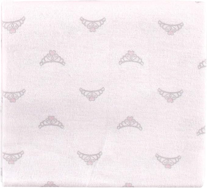 Luvable Friends Unisex Baby Cotton Flannel Receiving Blankets, Tiara 84-Pack - Image 2