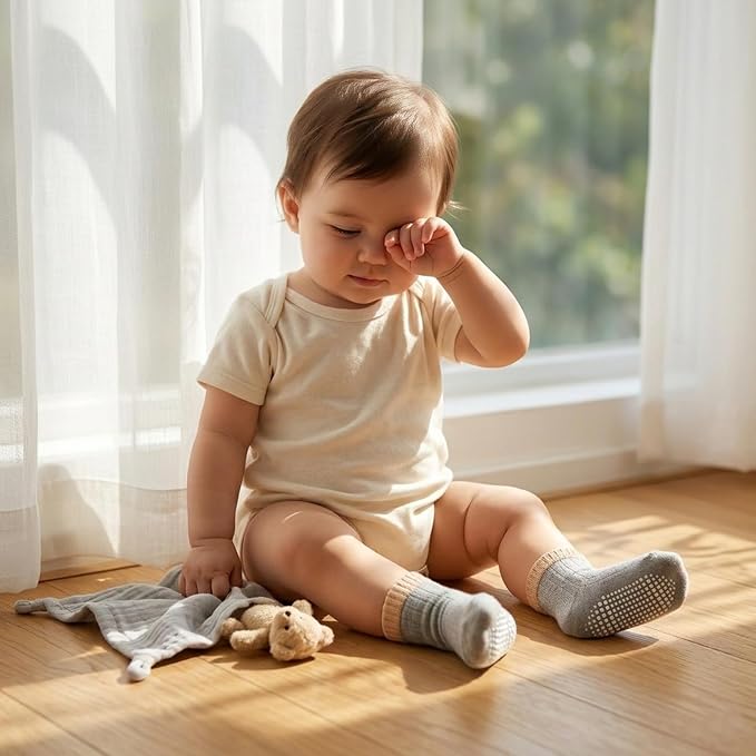 Baby Toddler Essentials Non-Slip Crew Socks - Image 2