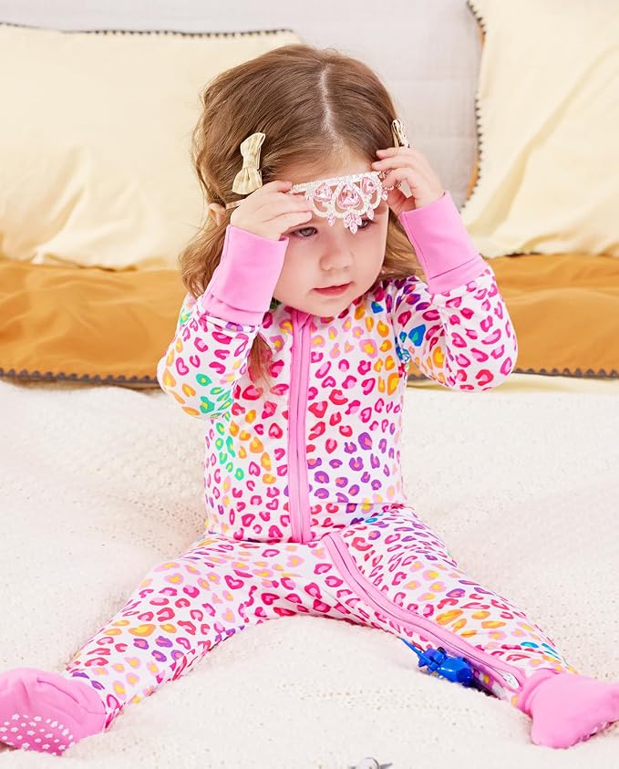 babee Reshinee Viscose Derived from Bamboo Baby Footie Pajamas Convertible - Image 6