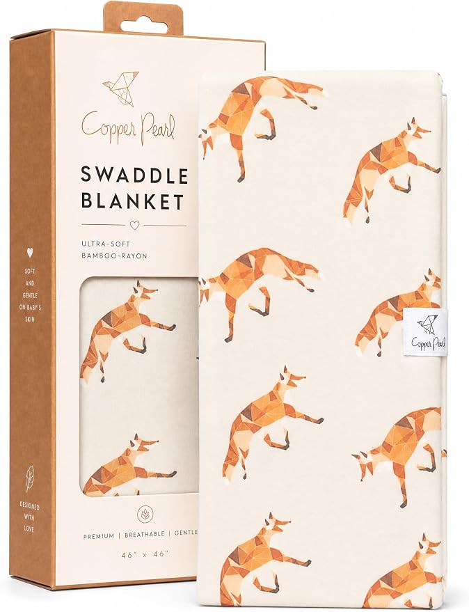 Copper Pearl Swaddle Blankets for Newborns | Soft Stretchy Receiving Blankets by CopperPearl