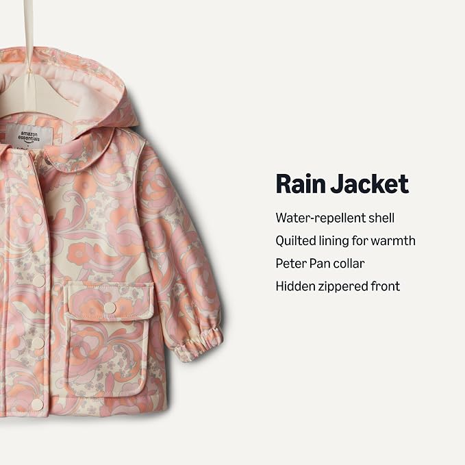 Amazon Essentials x Sofia Grainge Toddler and Baby Girls' Water-Repellent Rain - Image 2