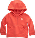 Carhartt girls Long-sleeve Half-zip Hooded Sweatshirt by Carhartt