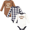 Hudson Baby baby-boys Cotton Long-sleeve Bodysuits 3-pack by HudsonBaby