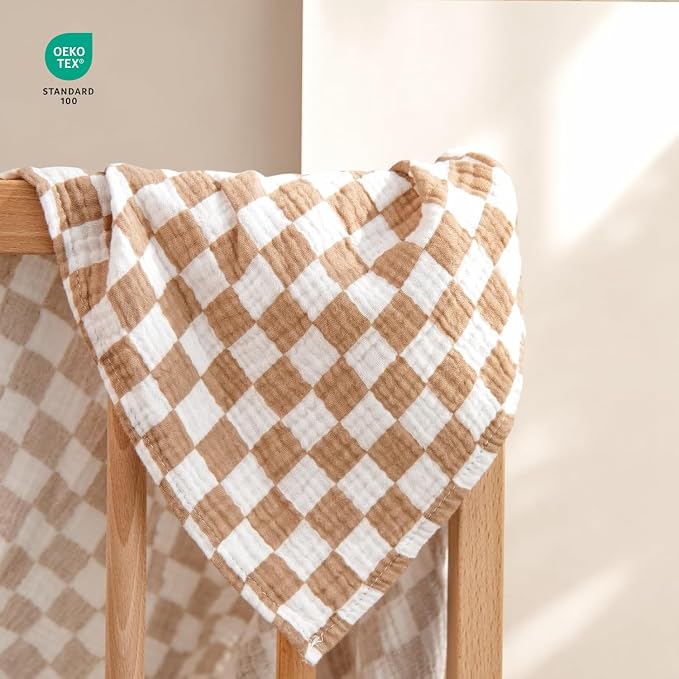 lulumoon Muslin Swaddle Blanket Baby: Cotton Receiving Wrap - Image 5