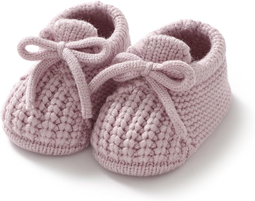 Baby Booties Newborn Baby First Shoes | Cozy Warm Knit Soft Booties by DovFanny