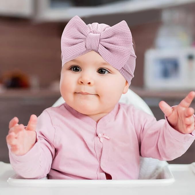 Cinaci 4 Pieces Baby Girls Turban Hats - Image 5
