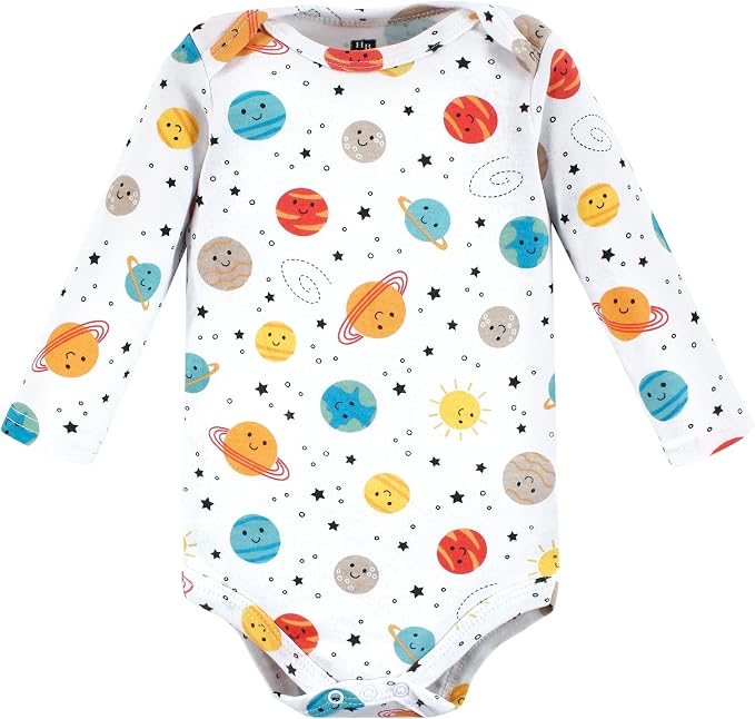 Hudson Baby baby-boys Cotton Long-sleeve Bodysuits 3-pack - Image 4