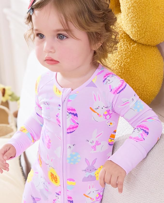 babee Reshinee Viscose Derived from Bamboo Baby Footie Pajamas Convertible - Image 7