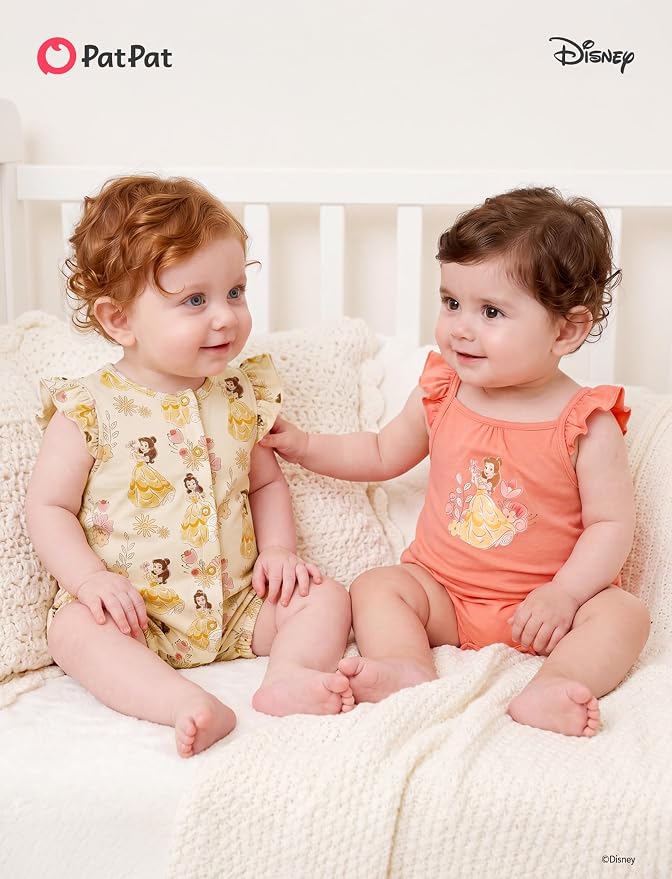 Disney Baby Girls Viscose Made from Bamboo 2 Packs Breathable Bodysuit - Image 7