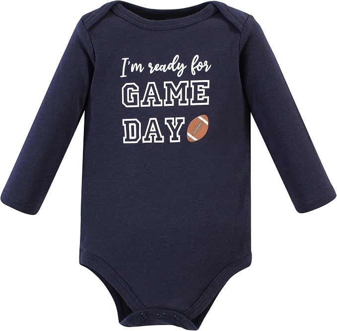 Hudson Baby baby-boys Cotton Long-sleeve Bodysuits 3-pack - Image 5