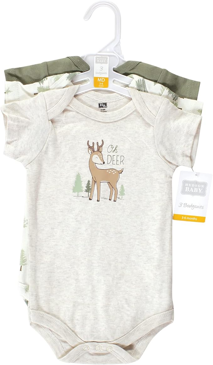 Hudson Baby Unisex Baby Cotton Bodysuits - Image 2